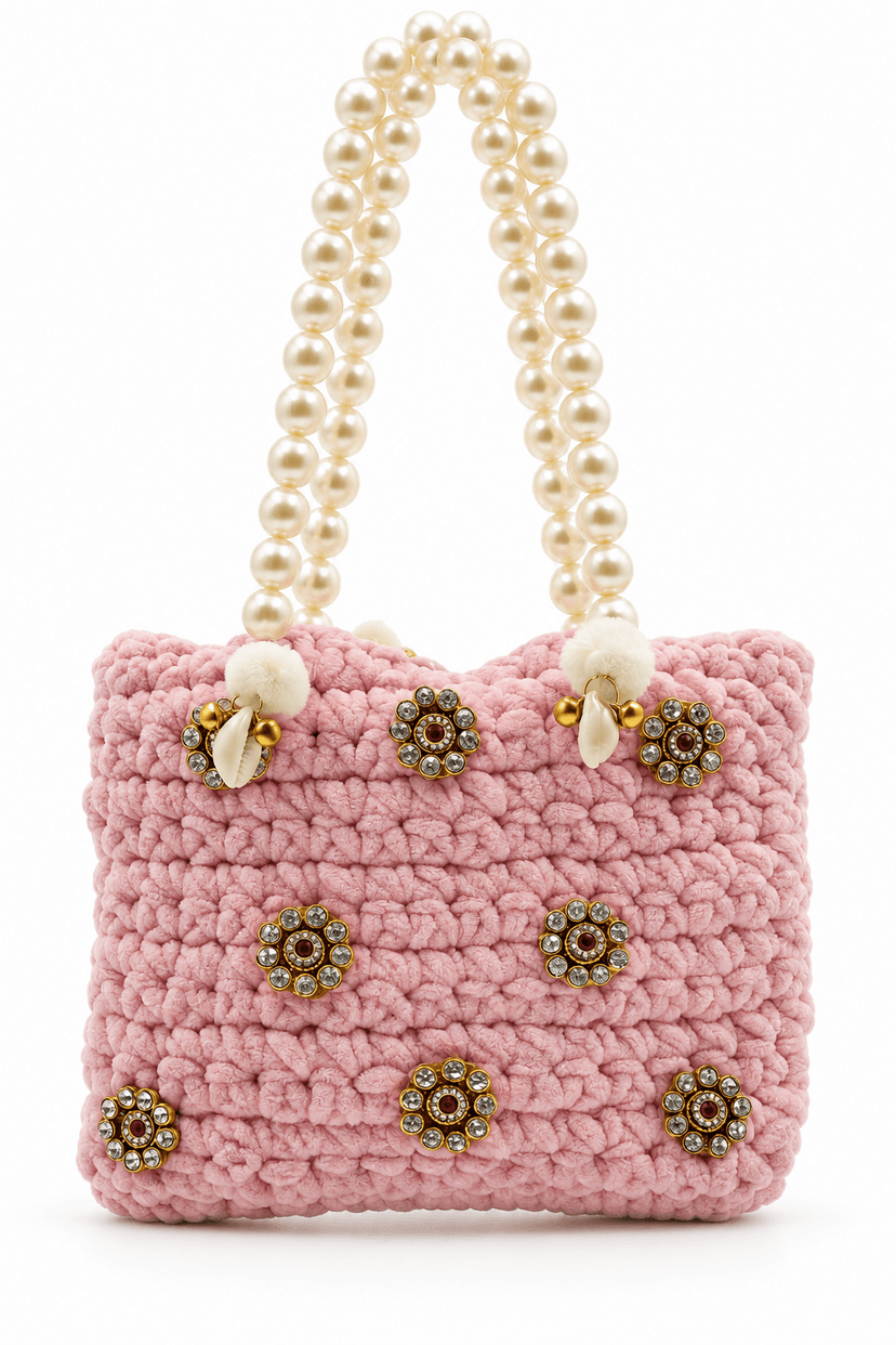 Handmade Crochet Handbag for Women with Elegant Design