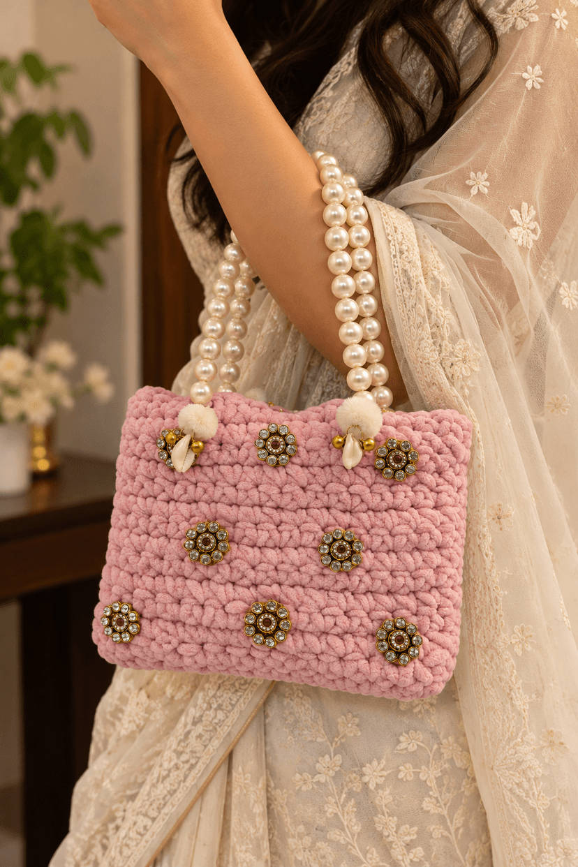 Handmade Crochet Handbag for Women with Elegant Design view 2