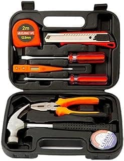 Novo 9 in 1Pcs Basic set, Home Screwdriver set For Women Men Students Kit,Set Box With Tools Included,Small Tool For Diy Kit,Household Repair,College Dorm Essentials (Gray)
