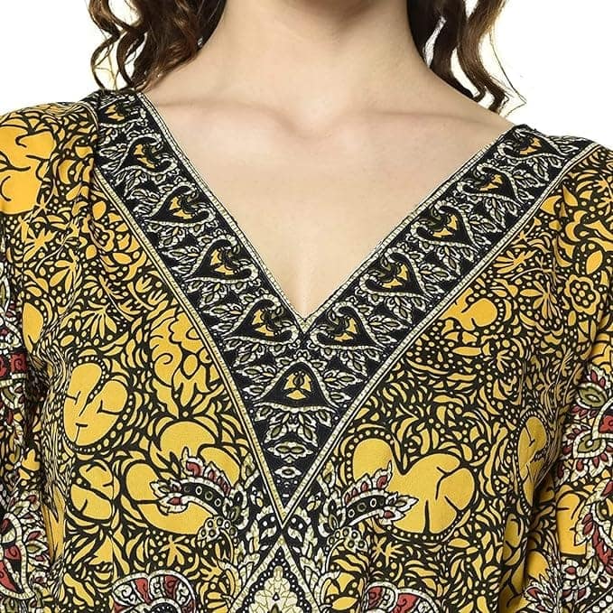 Ukal Women's Long Kaftan Maxi Caftan Gown Top Night Kaftan view 4