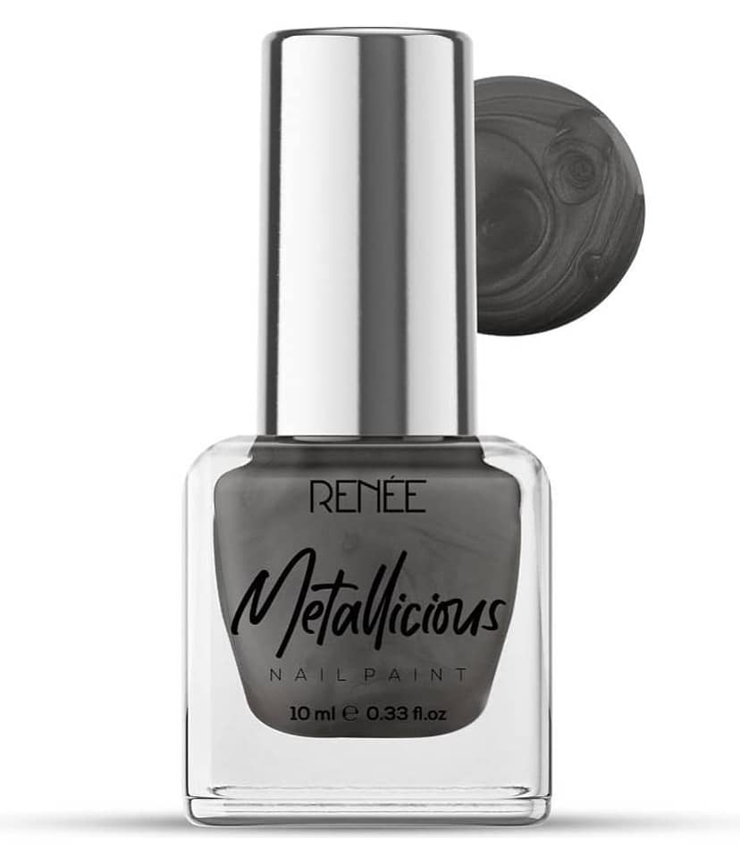 Renee Sombre Grey Metallic Nail Polish 54 ( Pack of 1 )