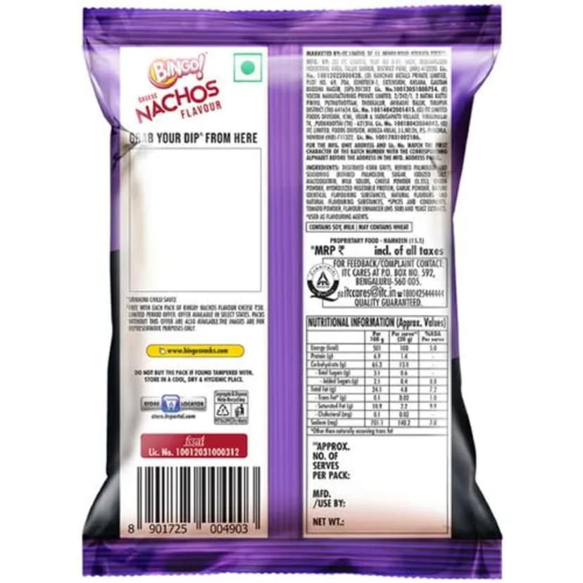 Bingo! Mad Angles - Cheese Nachos 60 Gms view 3