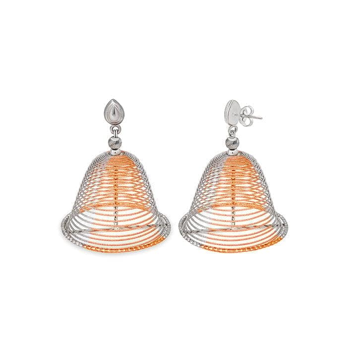 Two Tone Rose Gold Dancing Jhumka view 6