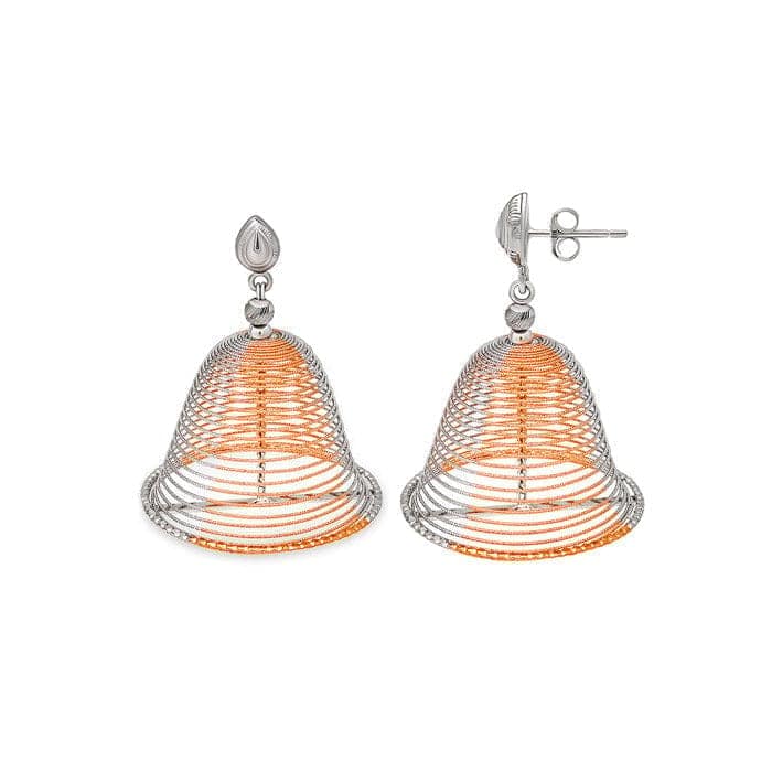 Two Tone Rose Gold Dancing Jhumka view 7