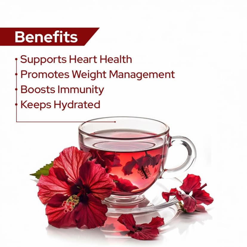 Chai Vedic Hibiscus Ashwagandha Rebloom Herbal Infusion Tea with Cinnamon, Ginger and Apple Flavour view 5