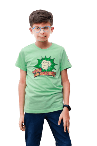 KUCHU Unisex Tshirt (6 Years- 7 Years) | Made of Super Combed Cotton-Modal Natural Fiber Better Than 100% Cotton| Soft & Breathable Fabric| Unique Digitally Printed Design |Vibrant Colour| You Are Amazing