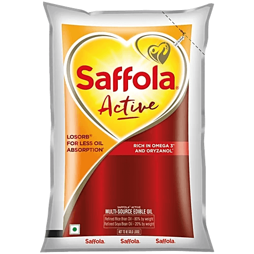 SAFFOLA ACTIVE C.OIL POUCH 1L