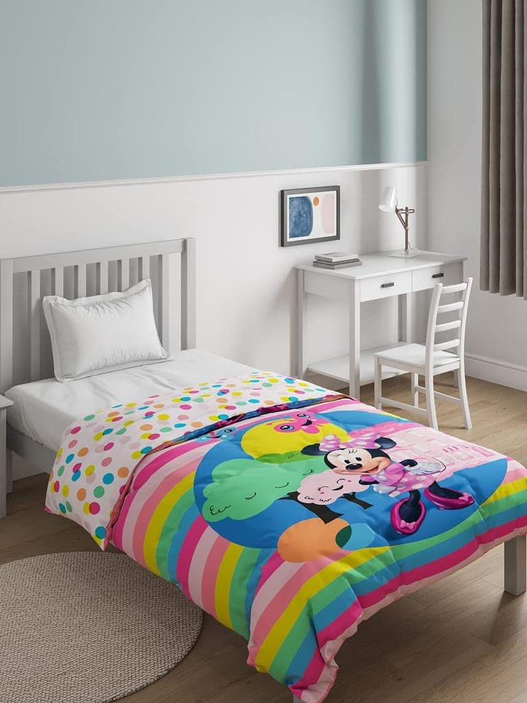 DDECOR - Kids Economy Collection 100% Cotton Conversational Pattern 136TC Single Quilt|152 CM X 229 CM| - Multi