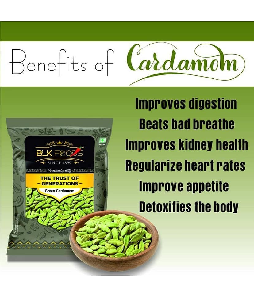 BLK FOODS _Daily Green Cardamom Whole (Choti Elaichi Sabut) 100g 100 gm view 3