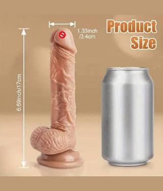 NAUGHTY TOY PRESENT 7 INCH SUCTION DILDO WITH 7 FREQUENCY VIBRATION FOR WOMEN BY NAUGHTY WORLD