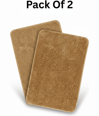 LADLI JEE Beige Synthetic Rectangular Floor Mat ( Pack of 2 )