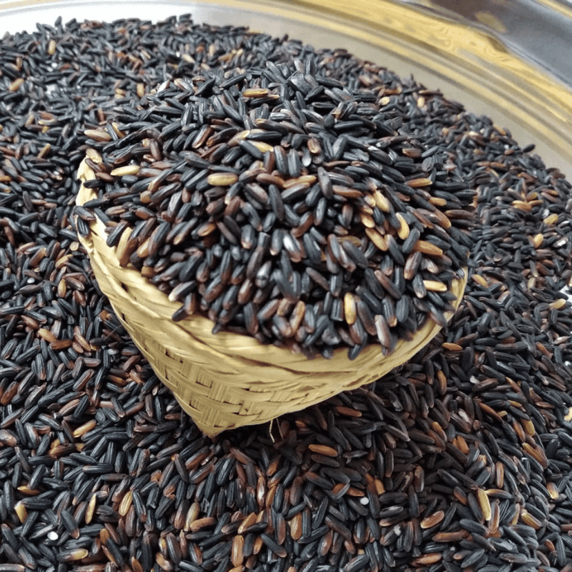 Black Rice, Chak Hao (1 Kg Pack) view 6