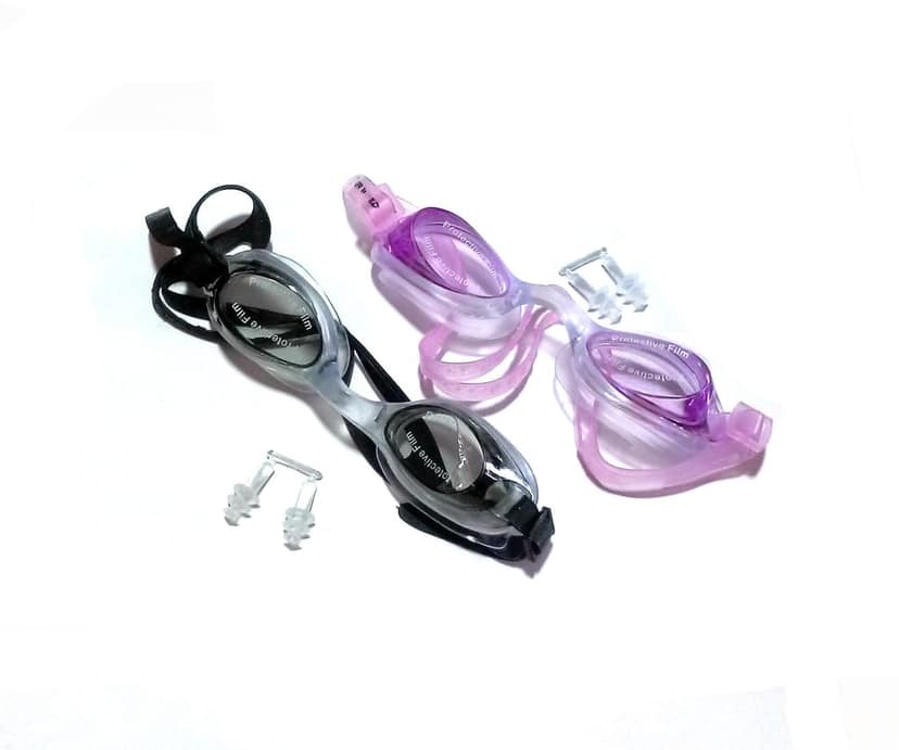 Nawani Anti Fog Swimming Glasses Size -15/4 cm (Combo Pack, Colors May Vary) view 3