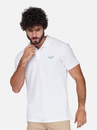 Solid Polo Shirt - White