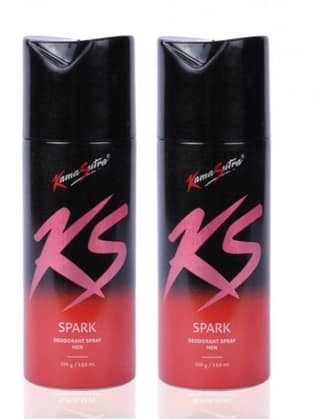 Kama Sutra Spark Deodorant Spray for Men (Pack of 2)