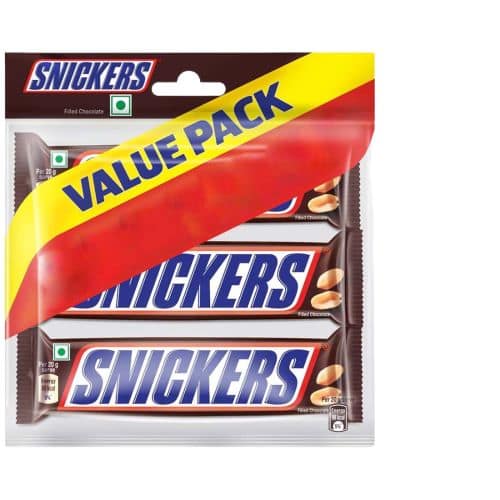 Snickers Chocolate Value Pack 150 Gms
