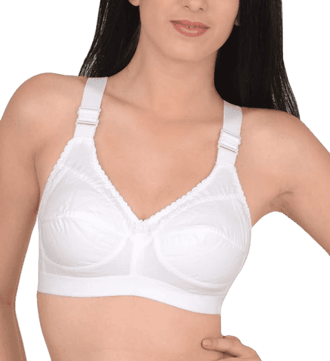FASHION BONES Cotton Bra with Broad Straps for Heavy Bust Women and Teenage Girls - Wire Free, Non Padded, Maximum Support and Comfort Pack of 2 view 2