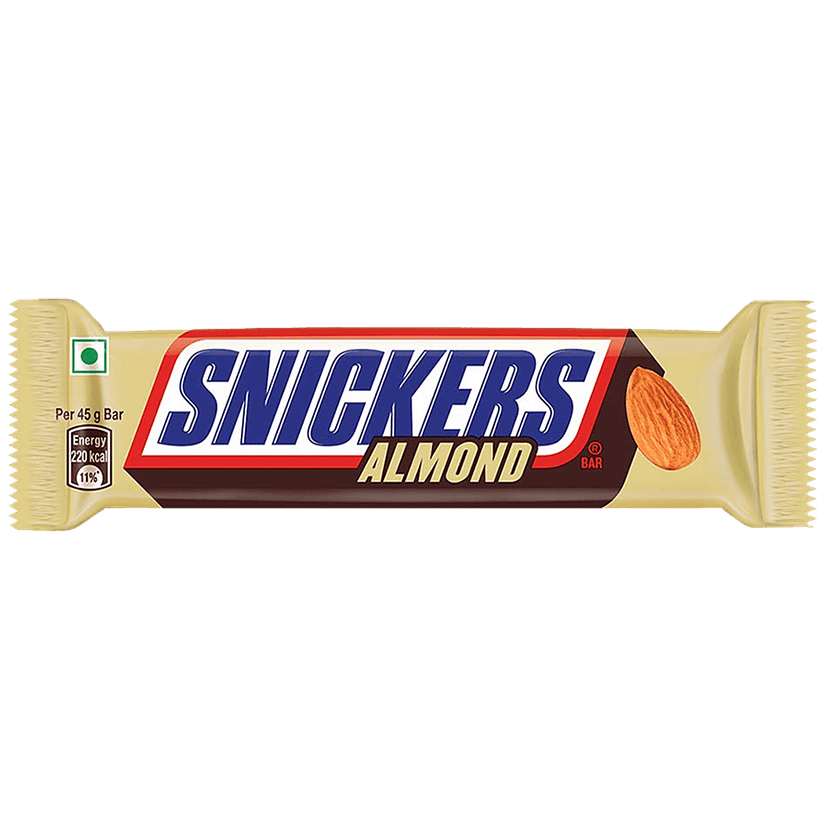Snickers Almond Filled Chocolate Bar, 45 G Pouch view 2
