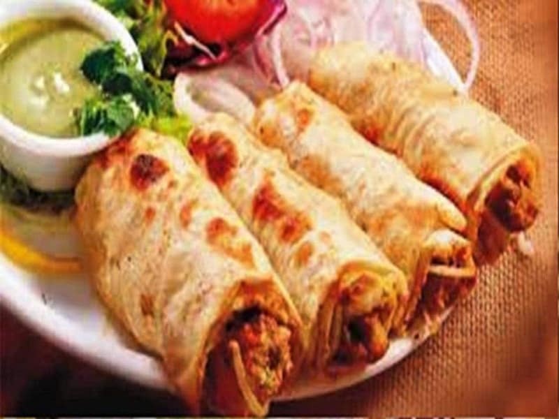 Soya chaap tikka aachari roll