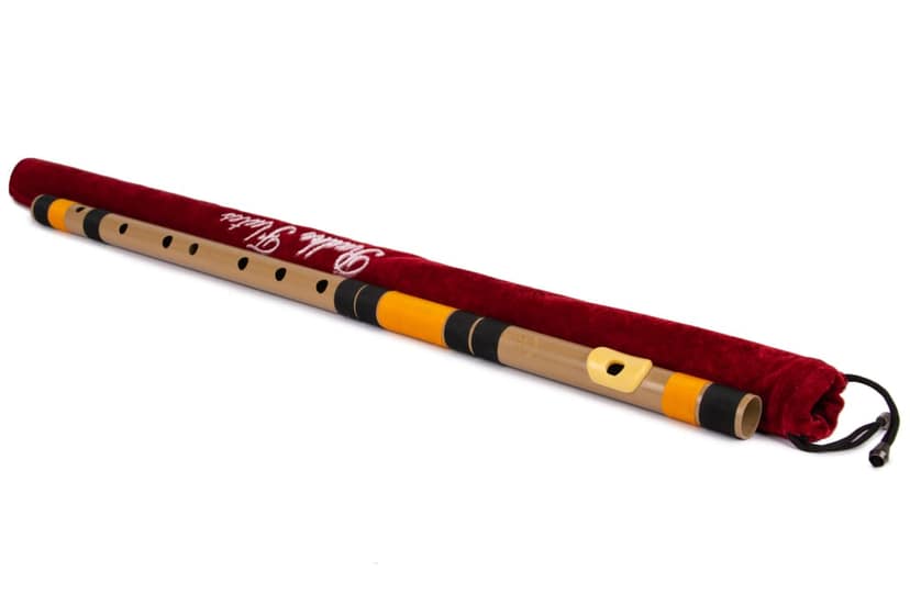 Radhe Flutes PVC Fiber F Sharp Bansuri Base Octave RIGHT Handed With VELVET COVER view 4