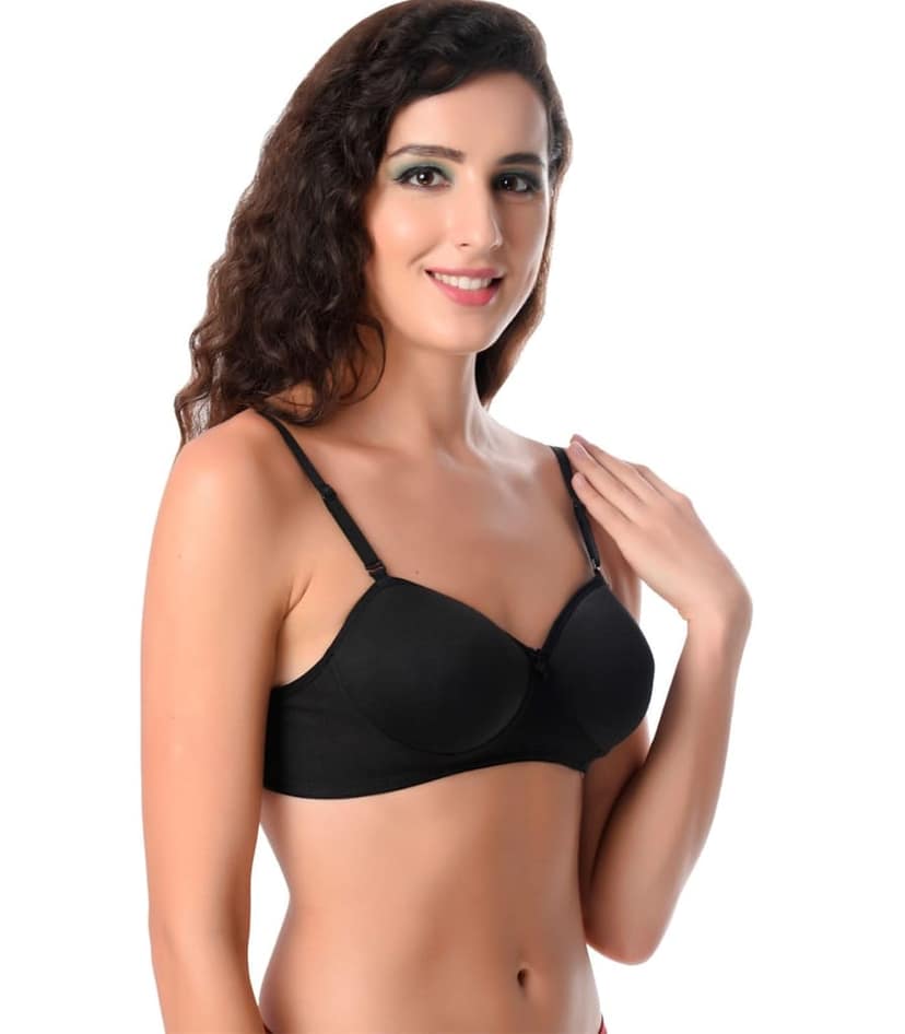 ADORNSTAR Women's Cotton Light Padded Full Coverage Bra view 3