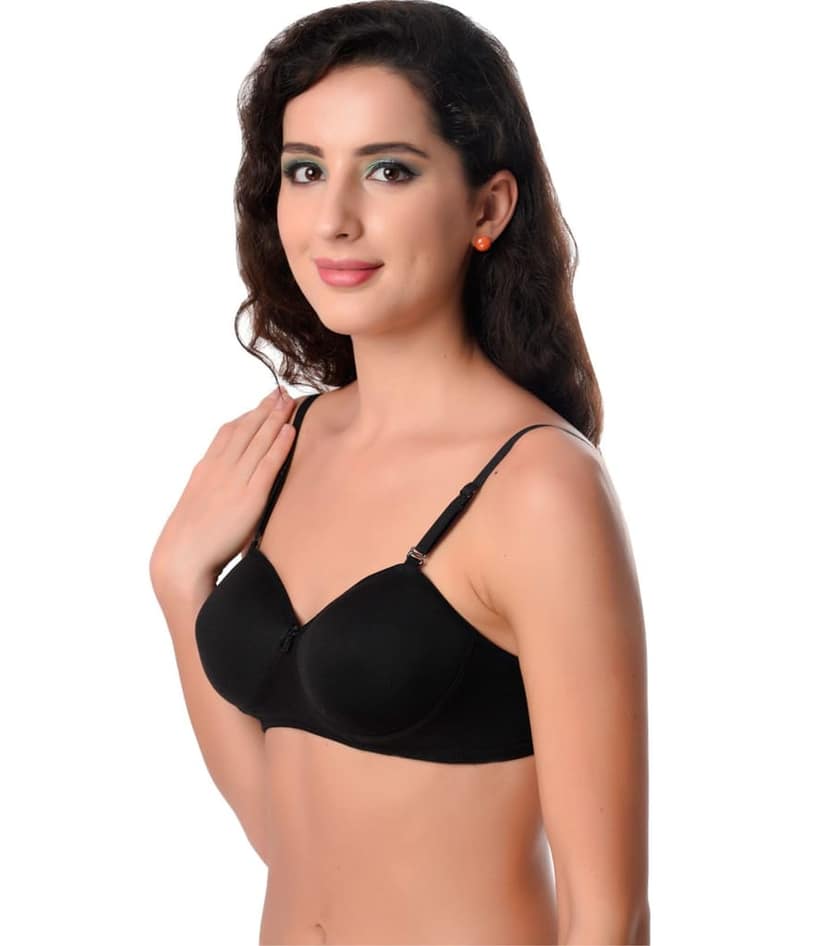 ADORNSTAR Women's Cotton Light Padded Full Coverage Bra view 4
