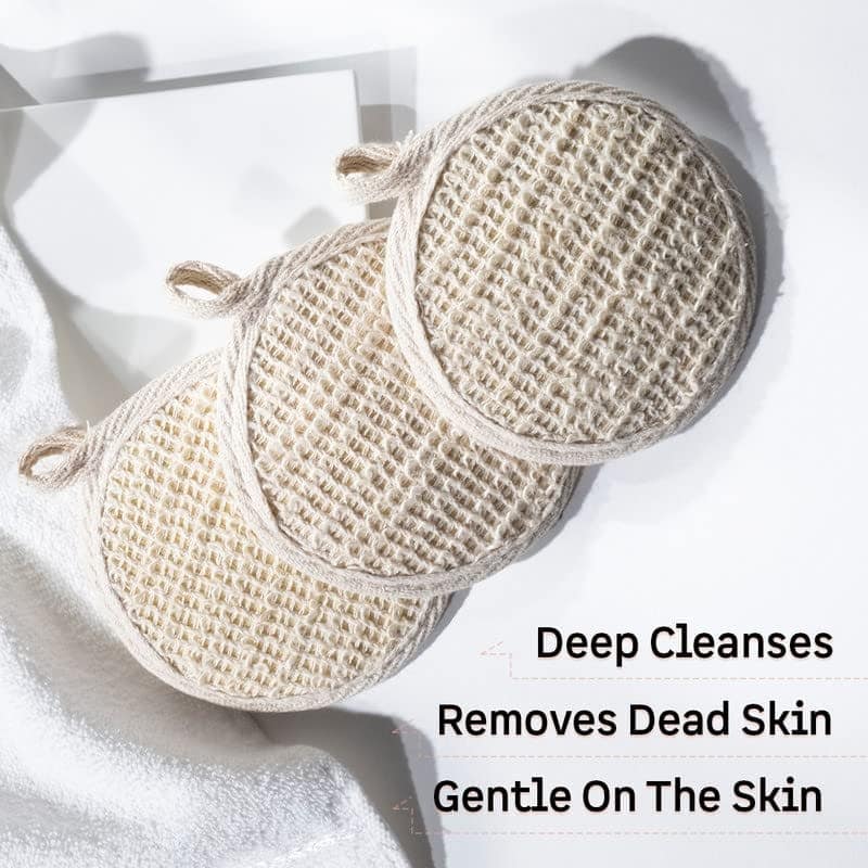 Lifeori Natural Ramie Loofah with Travel Soap Case | 2-in-1 Bath Care Kit for Men & Women view 4
