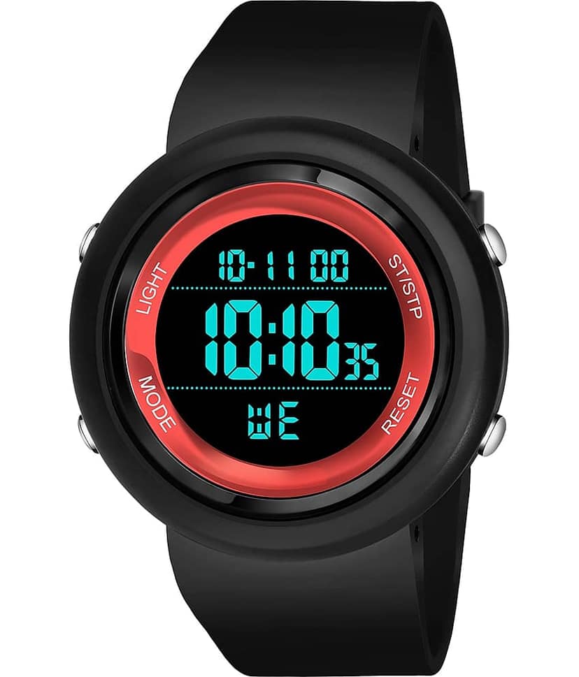 Hala - Black Silicon Digital Men's Watch view 2