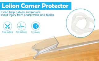 5-Meter Protector, Baby Proofing Edge Protector Strip for Baby, Child Proof Table Edge Protectors Guards Safety Bumper Cover for Furniture Desk Crib Gate Bed Wall Soft Silicone 5-Meter Protector, Baby Proofing Edge Protector Strip for Baby, Child Proof T