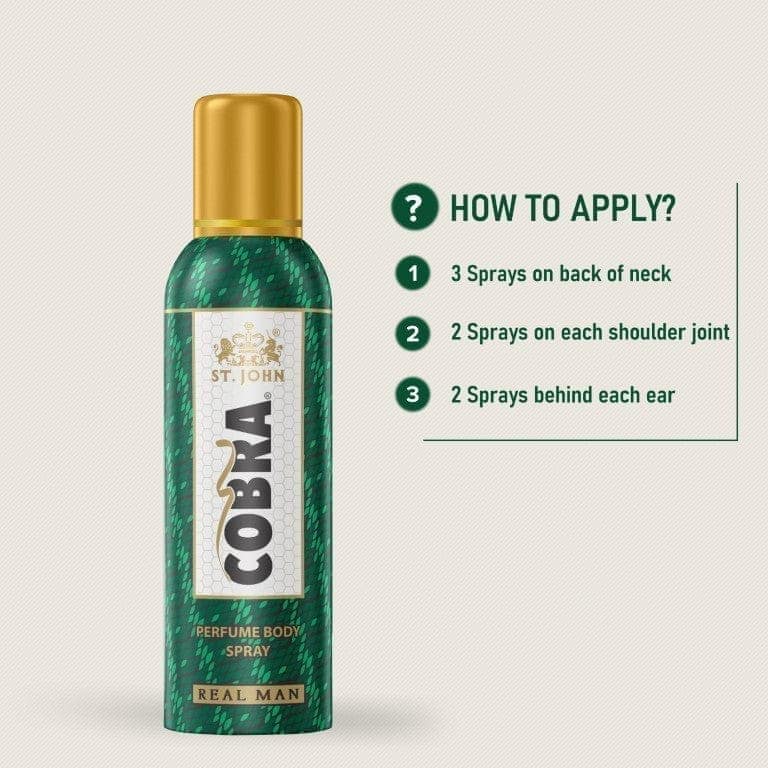 St-John Cobra Deo No Gas Real Man Deodorant Spray - For Men 100 ML view 5
