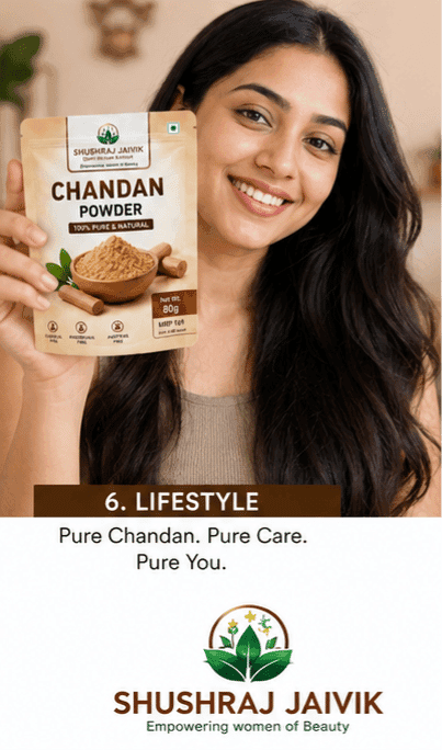 SHUSHRAJ JAIVIK Chandan Powder Combo Pack | 2 Pouches | 160g Total | 100% Pure & Natural Sandalwood Powder view 9