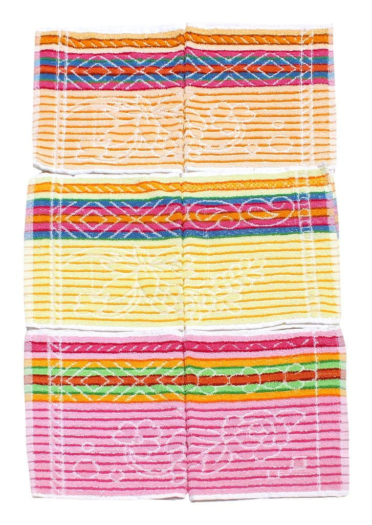 Mandhania Dailyuse Soft Cotton Hand Towels, 35x53 cm Pack of 6 (SHT603) view 4