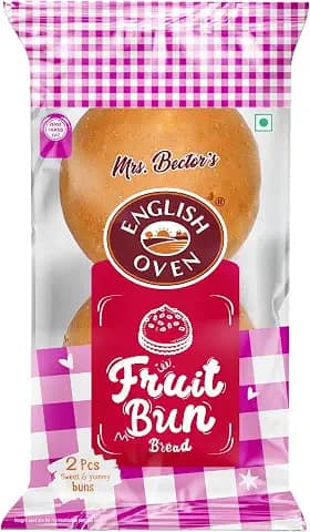 English Oven Fruit Bun Bread, 150 g |2 Pieces
