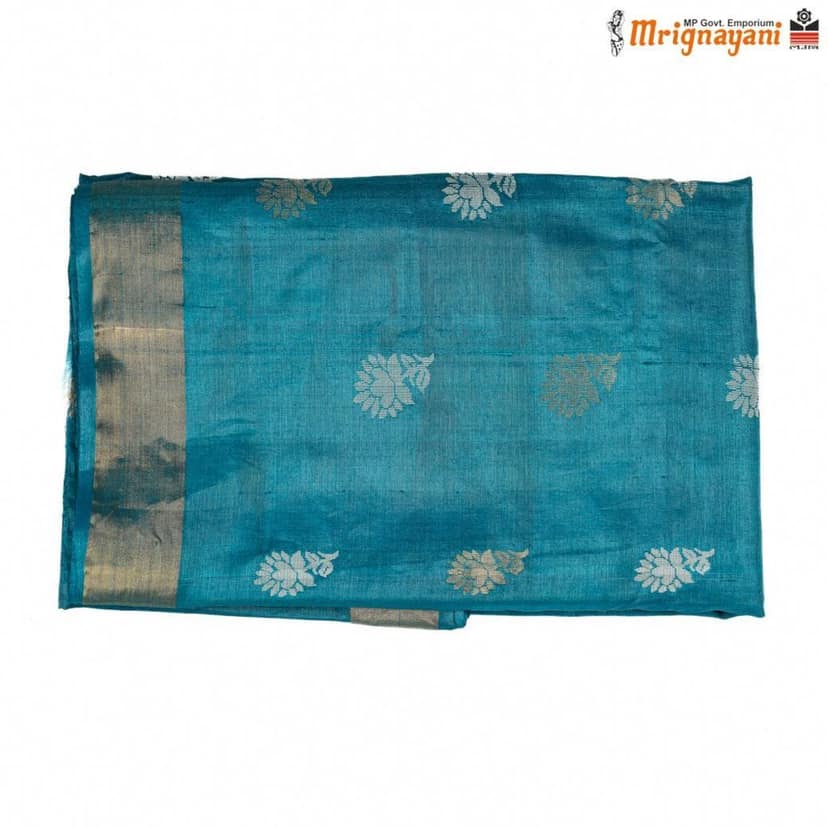HANDLOOM KOSA SILK SAREE WITH BLOUSE (SKU - 1ST102041221, SAREE-1169) view 5