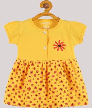 Babeezworld Pack of 1 Baby Girls Cotton Dress ( Pink )