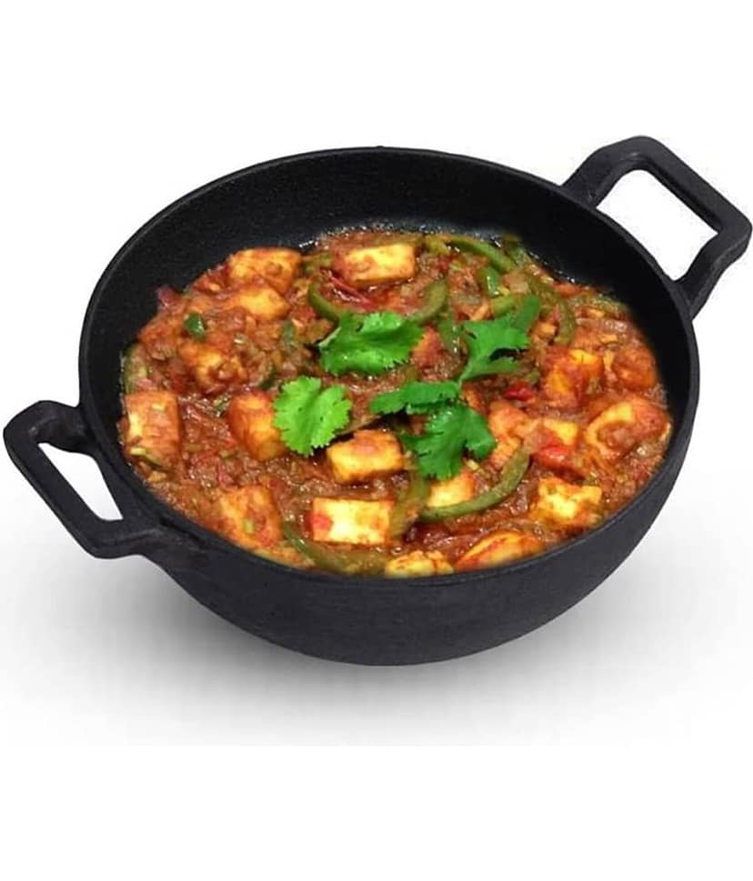 The Indus Valley - Iron Non coated Shallow Kadhai 4 mm ( 2 ) L