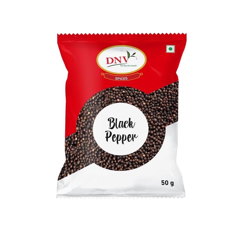 DNV Foods Black Pepper, 50 gm