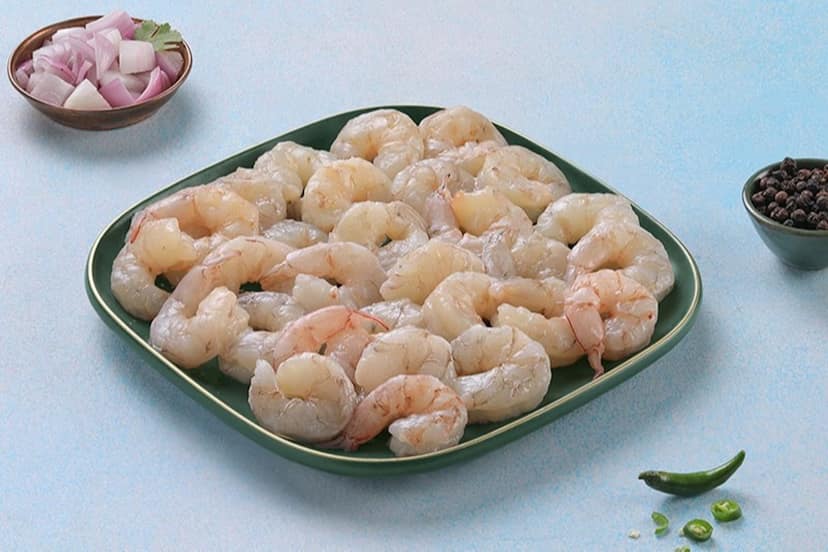 Premium Wild Caught Prawn - Cleaned & Deveined - (250gms Pack)