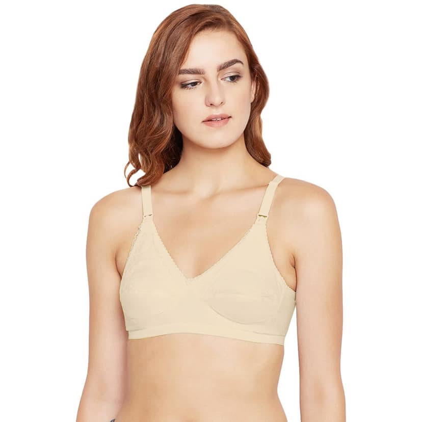 Bodycare 100% Cotton Non Padded Non wired Feeding Bra-Pack of 3 view 2