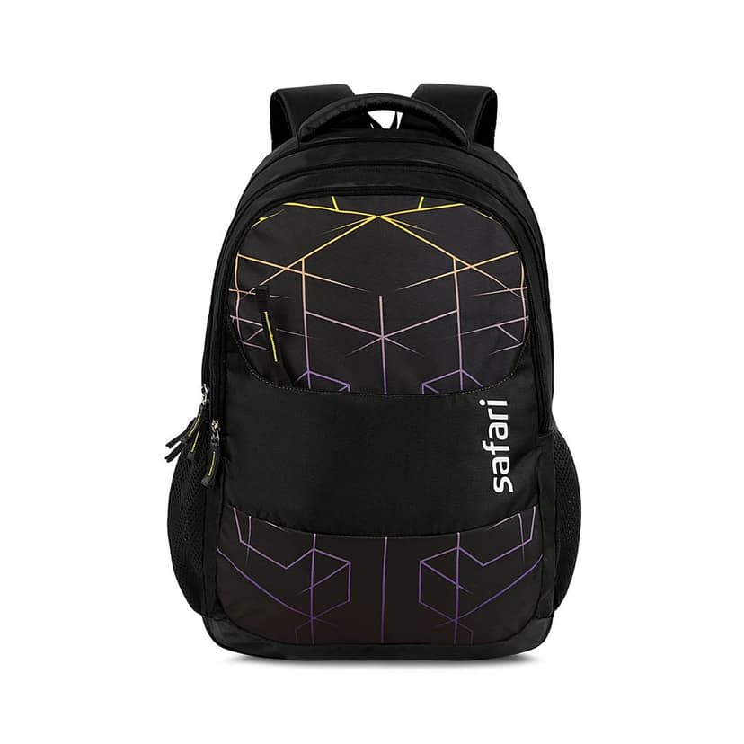 Hitech Large Size 35 Ltrs Water Resistant Standard 4 Compartment Backpack - Black