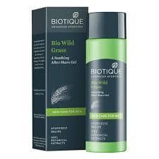 Biotique Wild Grass After Shave Gel - Soothes & Refreshing Skin, For Men, 120 Ml