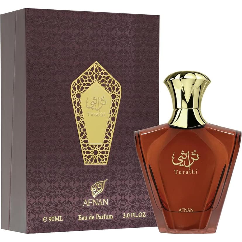 Afnan Turathi Brown Eau De Parfum 90ml for Men – Warm, Woody & Long-Lasting Luxury Fragrance