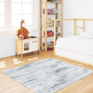 Neu Looms Handmade Viscose Wool Anti-Skid Rug for Bedroom, Living Room, Nursery, Dorm, Playroom & Reading Area