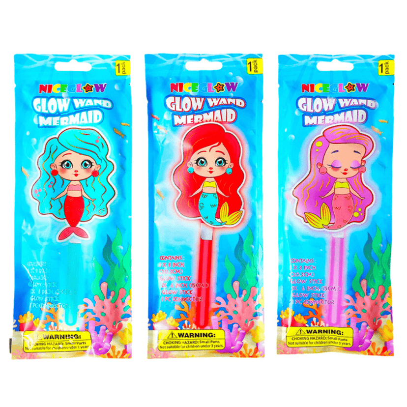 GID Mermaid Sticks Glow in The Dark Mermaid Party Wand for Girls, Mermaid Toy, Mermaid Gifts for Kids view 2