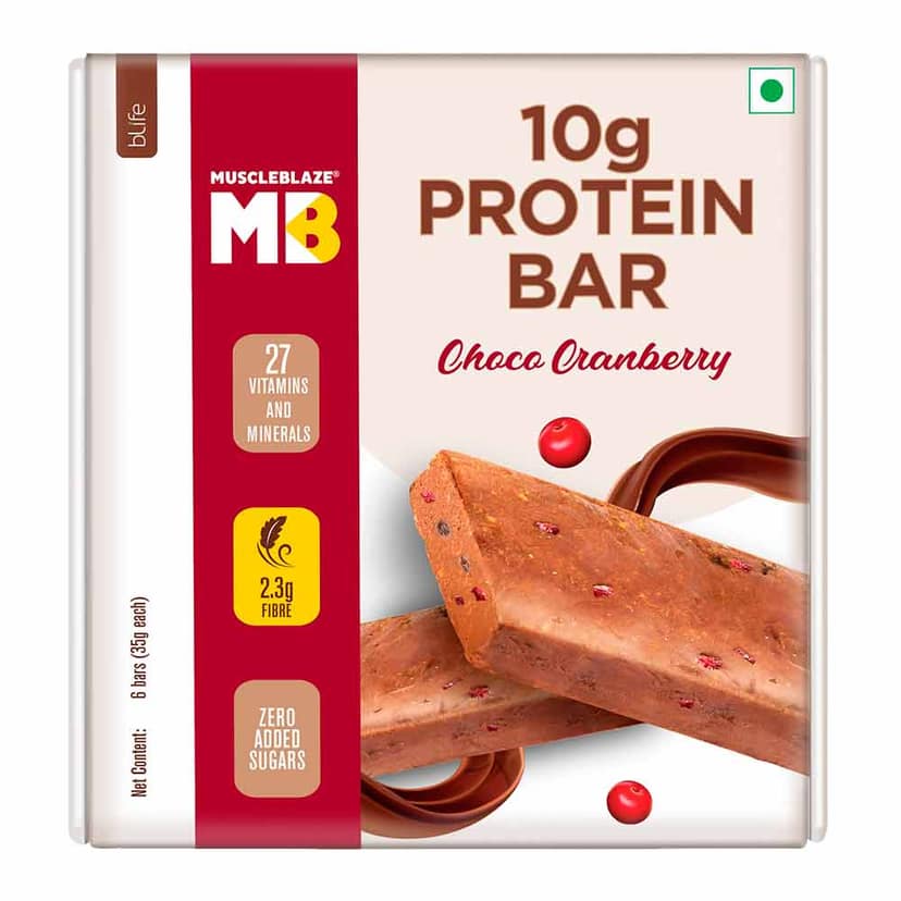MuscleBlaze 10 g Protein Bar Choco Cranberry, 35 gm