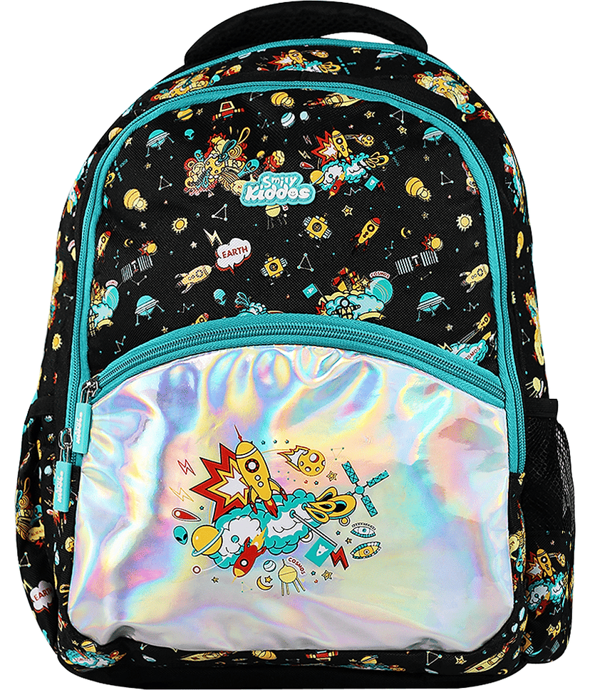 Smily kiddos 10 Ltrs Black Polyester College Bag