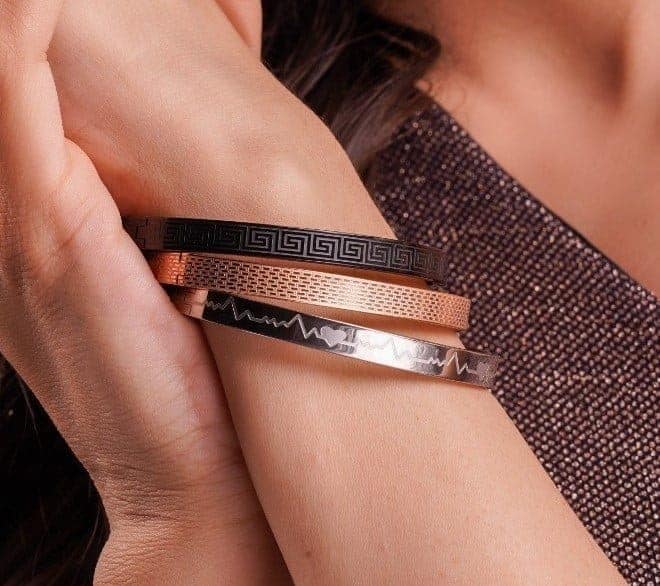 Heartbeat Stainless Steel Bracelet view 4