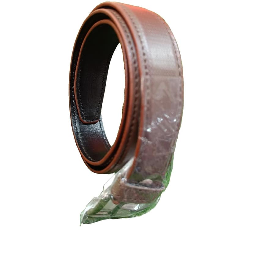 NS Kids Belt Colour Solid Brown Leather size 35cm by Fashion King Clothings view 3