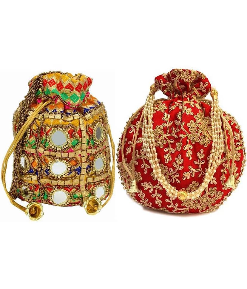 Bulbul Multi Silk Potli