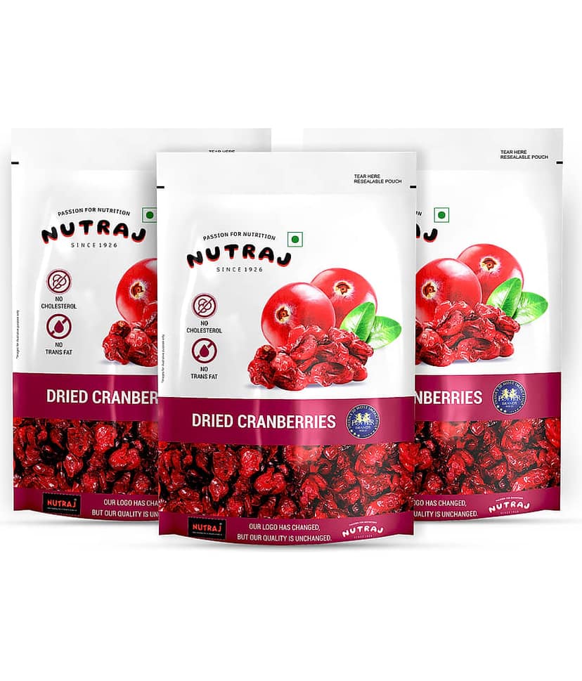 Nutraj Sweet & Tart Sliced Cranberries 540g (180g X 3)